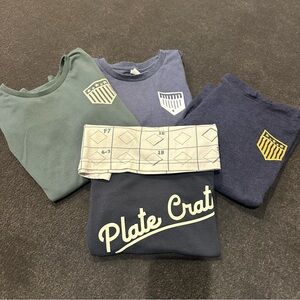 Kids Short Sleeve Tees - Blue and Green